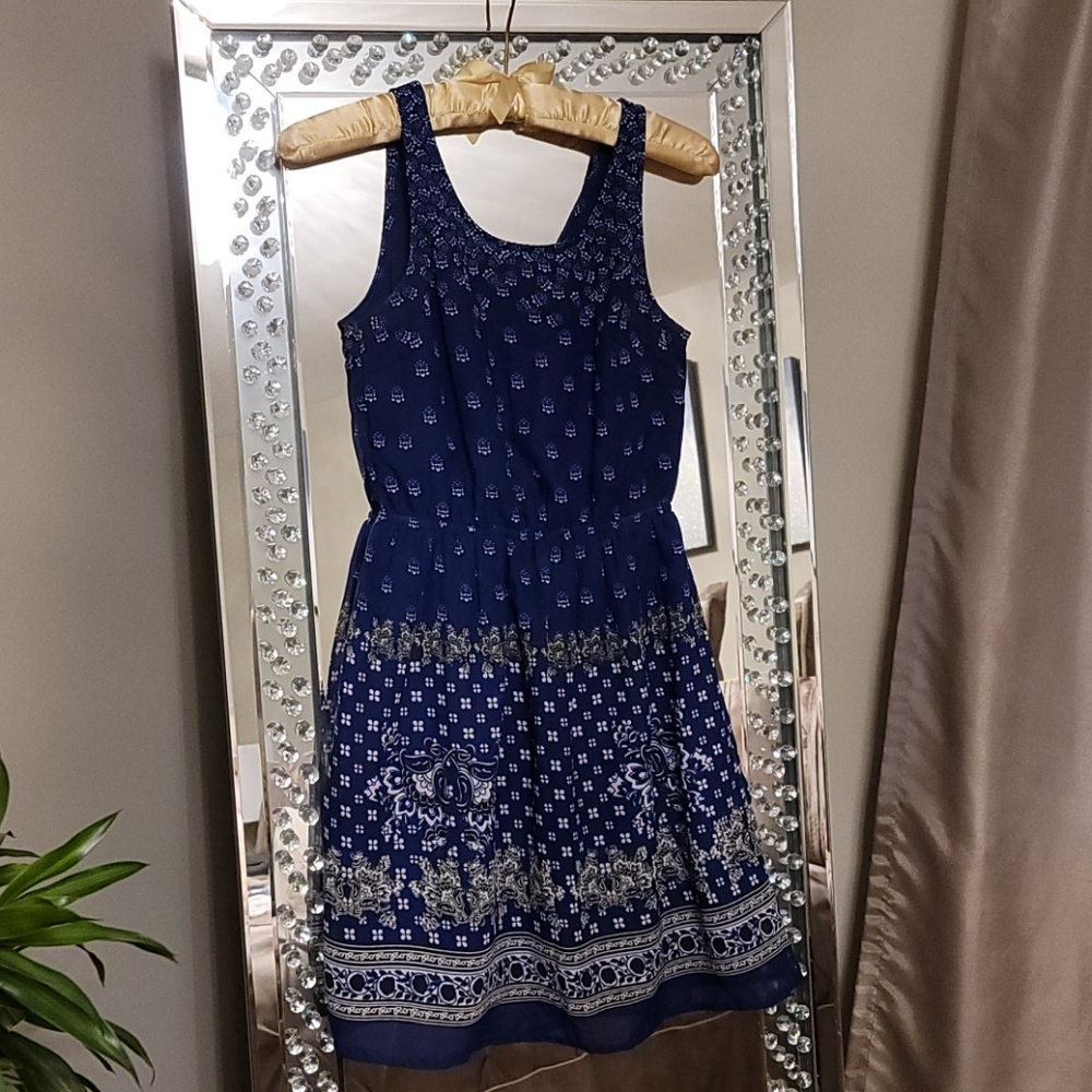 H&M Dividend Navy Dress